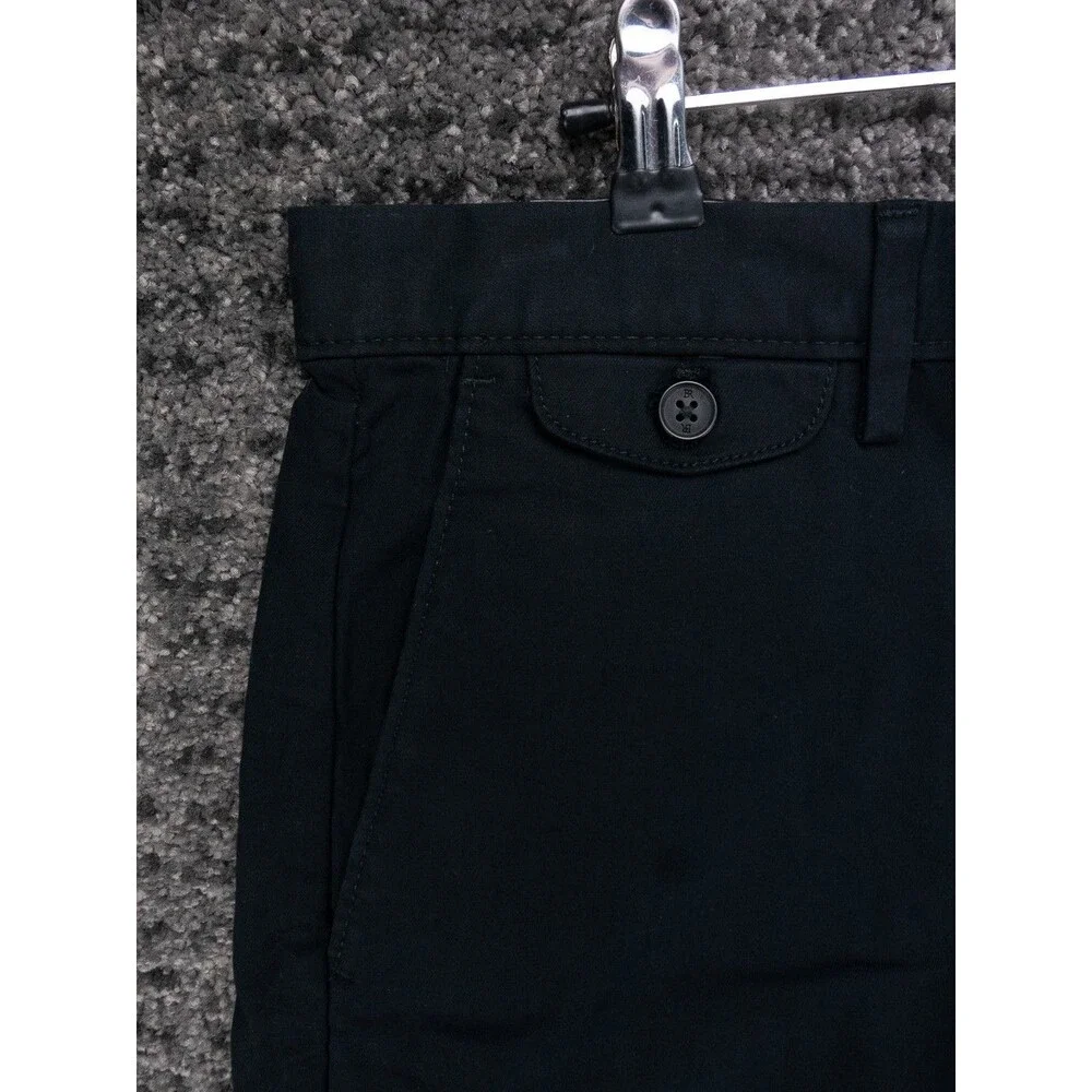 Banana Republic Shorts Mens 31 Actual 32 Black Slim Lived In Chino Stretch NWT